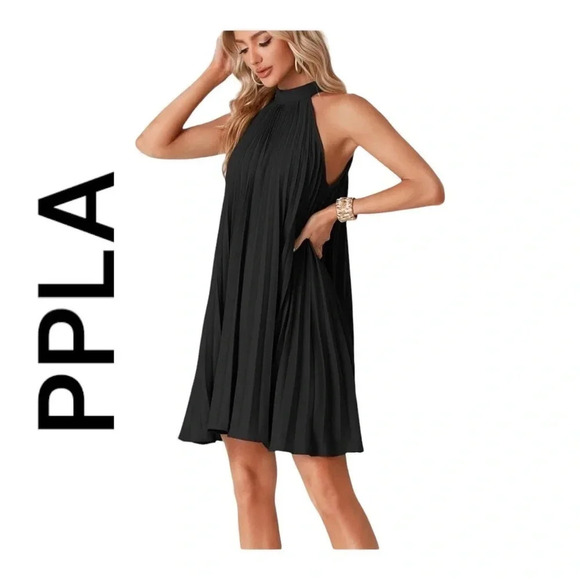NWT PPLA Janelle Halter Neck Dress 👗 size Small - Picture 1 of 6